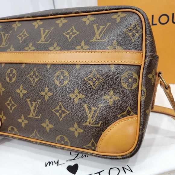 💕DISCONTINUED Very Rare Crossbody LOUIS VUITTON Trocadero 27/ MM Monogram - Picture 8 of 16